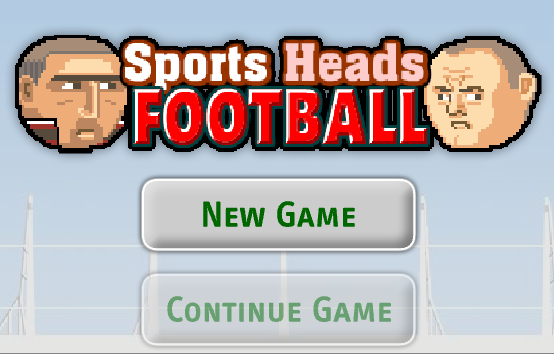 Spel Fotboll huvudet på nätet