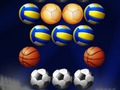 Spel Bubbla skytt gyllene fotboll på nätet