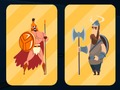 Spel Spartan och Viking Warriors Memory på nätet