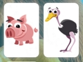Spel Djurkort minne  på nätet
