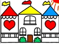 Spel Tillbaka till skolan målarbok DOLLHOUSE  på nätet