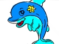 Spel Dolphin målarbok  på nätet