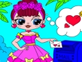 Spel Popsy Surprise Valentines Day målarbok på nätet