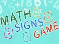Spel Matematiska teckenspel på nätet
