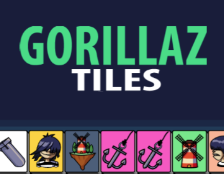 Spel Gorillaz -plattor av de oväntade  på nätet