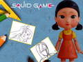 Spel Squid Game Målarbok  på nätet