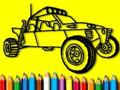 Spel Tillbaka till skolan: Rally Car Målarbok  på nätet