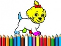 Spel Tillbaka till skolan: Doggy Målarbok  på nätet