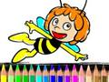 Spel Tillbaka till skolan Maja the Bee Målarbok  på nätet
