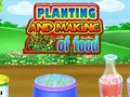 Spel Plantering och tillverkning av mat  på nätet