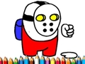 Spel Space Dude Målarbok  på nätet