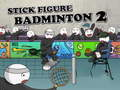 Spel Stickman Figur Badminton 2 på nätet
