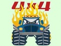 Spel Monster Trucks målarbok  på nätet