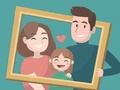 Spel Glad familj pussel  på nätet