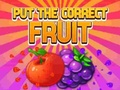 Spel Sätt den korrekta frukten  på nätet