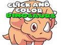 Spel Klicka och färg dinosaurier  på nätet