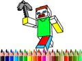 Spel Tillbaka till skolan: Minecraft Coloring  på nätet