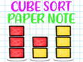 Spel Kubsortering av papper Notera  på nätet