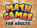 Spel Matematikspel för vuxna  på nätet