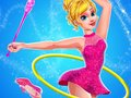 Spel Gymnastiska superstjärna flickor klä upp på nätet
