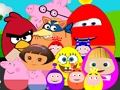 Spel Berömda seriefigurer ägg  på nätet