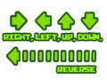 Spel Höger, vänster, upp, ner, backa  på nätet