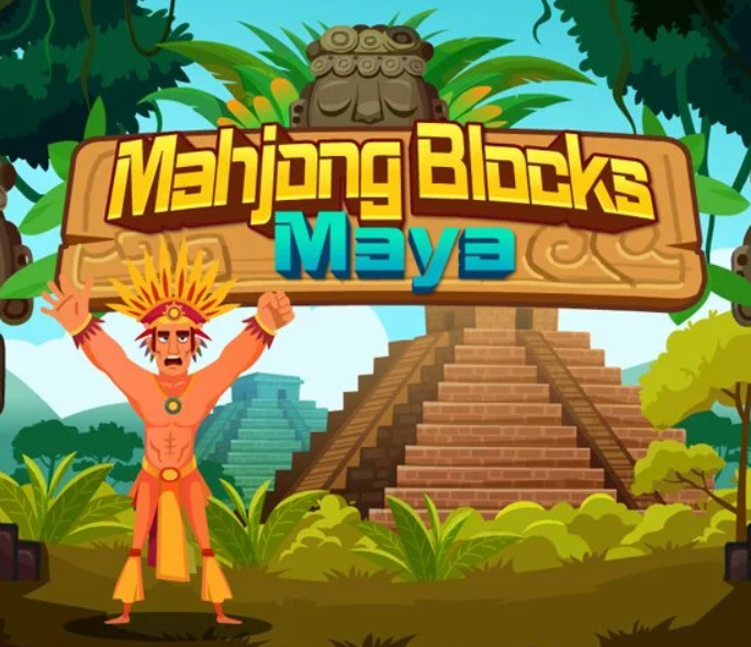 Spel Mahjong blockerar Maya  på nätet