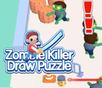 Spel Zombie Killer Draw Pussel  på nätet