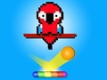 Spel Pixel tegelstenar och bollar  på nätet