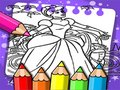 Spel Cinderella färgbok  på nätet