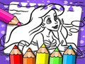 Spel Ariel Sjöjungfrun Målarbok  på nätet