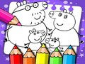Spel Peppa gris målarbok  på nätet