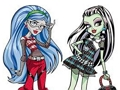 Spel Målarbok för Monster High  på nätet