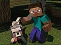 Spel Minicraft: Steve och Wolf Adventure på nätet