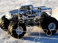 Spel Vinter Monster Truck Pussel  på nätet