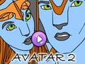 Spel Avatar 2 färgbok  på nätet