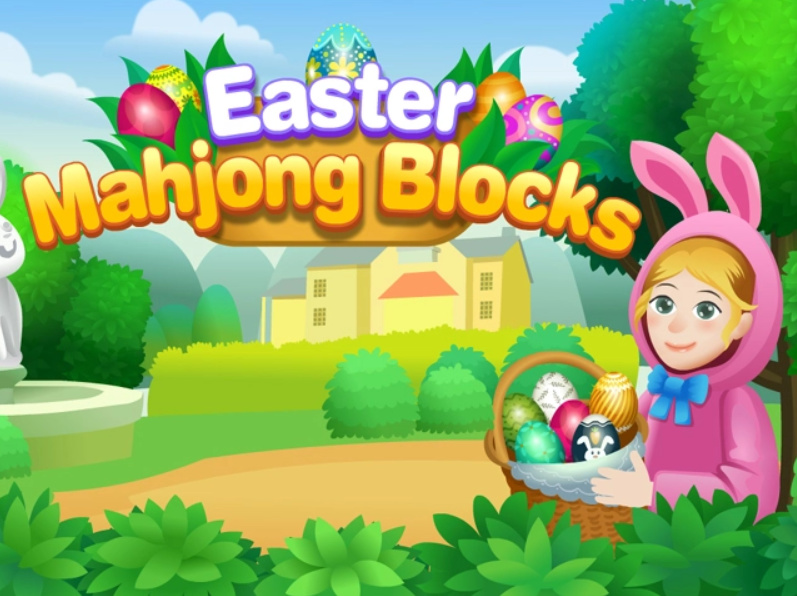 Spel Mahjong blockerar påsk  på nätet