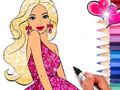 Spel Målarbok: Barbie  på nätet