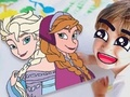Spel Målarbok: Fryst  på nätet