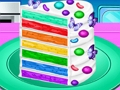 Spel Gör Rainbow Confetti Cake  på nätet