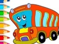 Spel Målarbok: Buss  på nätet