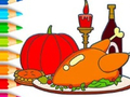 Spel Målarbok: Thanksgiving Day  på nätet