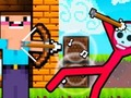 Spel Noob Archer vs Stickman Zombie på nätet