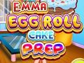 Spel Emma Egg Roll Cake Prep på nätet