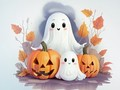 Spel Målarbok: Halloween-spöken  på nätet
