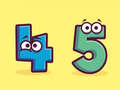 Spel Målarbok: Nummer 4-5  på nätet