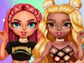 Spel Rainbow Girls Dress Up Challenge på nätet