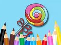 Spel Målarbok: Lollipop  på nätet