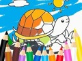 Spel Målarbok: Sunny Turtle  på nätet