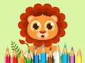 Spel Målarbok: Baby Lion  på nätet